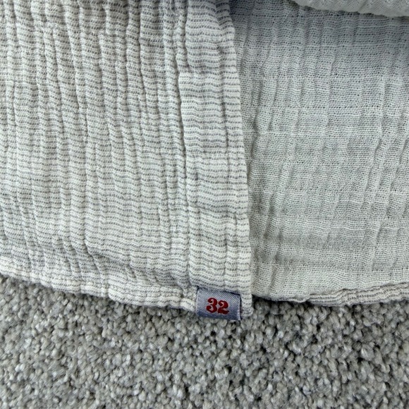 32 Bar Blues Textured Button Up Shirt Mens XL Utility Pockets Casual Workwear - Picture 8 of 12